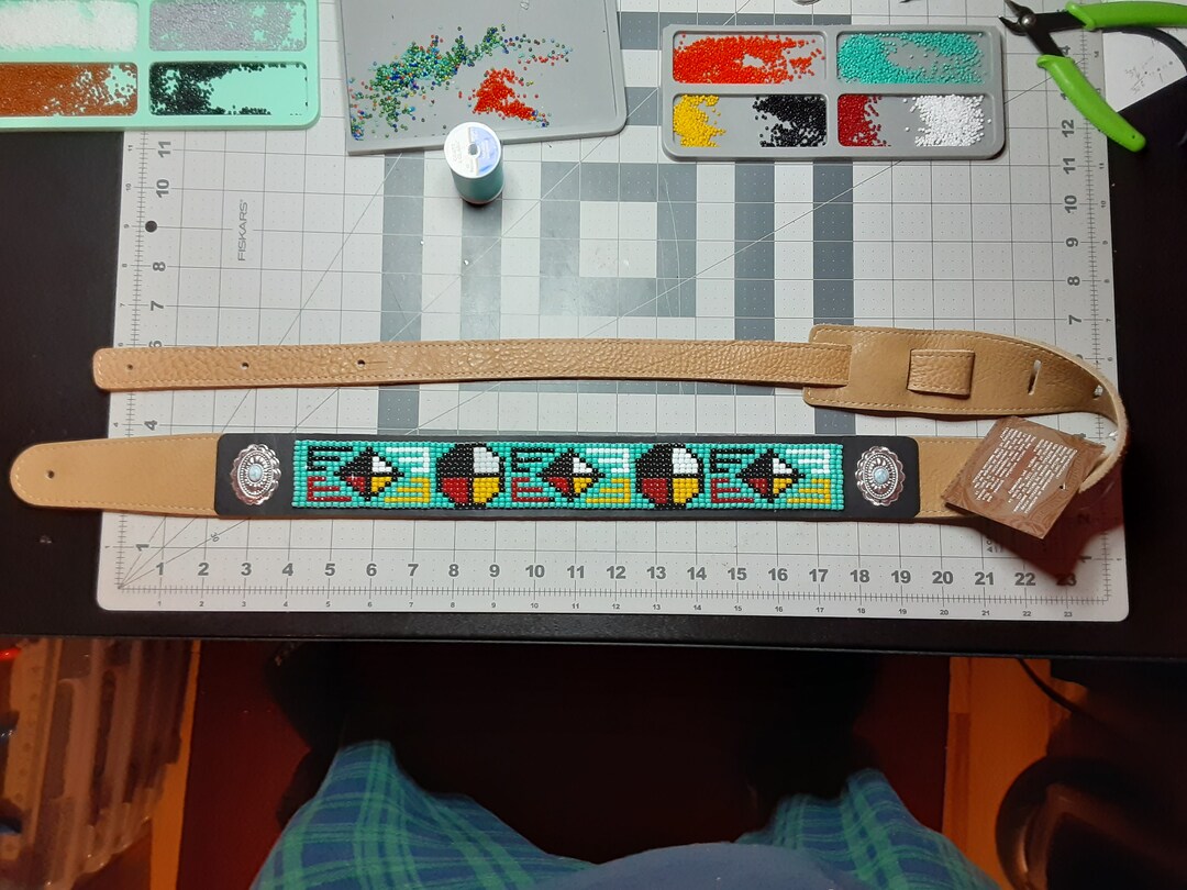 Native American Style Guitar Strap four Directions Etsy