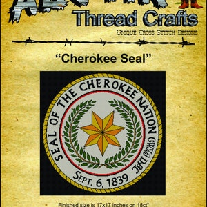 Cherokee Nation Siegel Kreuzstich PDF-Muster