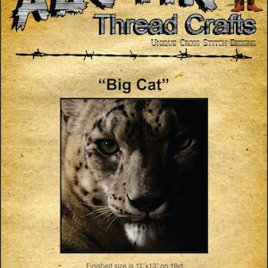 Big Cat Cross Stitch Pattern
