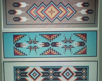 Chart Counted Cross Stitch Pattern Needlework Native American Chart Counted Cross Stitch Pattern Needlework Native American