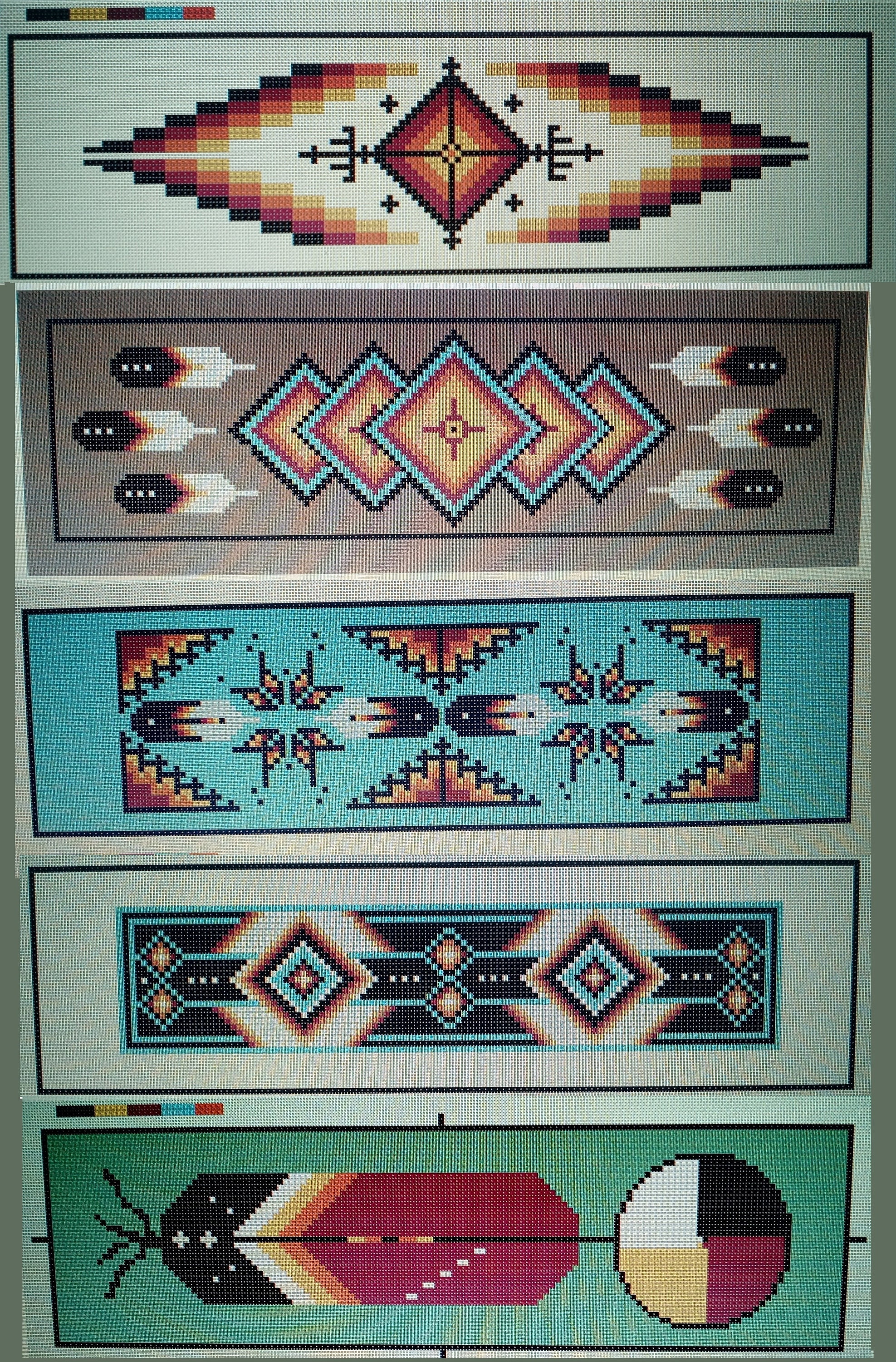 Native American Style Bookmarks cross stitch pattern Etsy