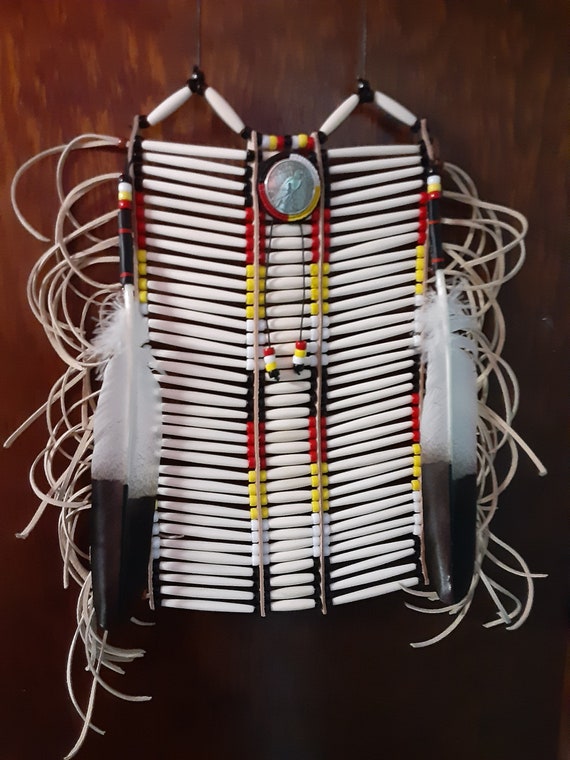 Handmade Large Real Bone Hairpipe Beads Native American 