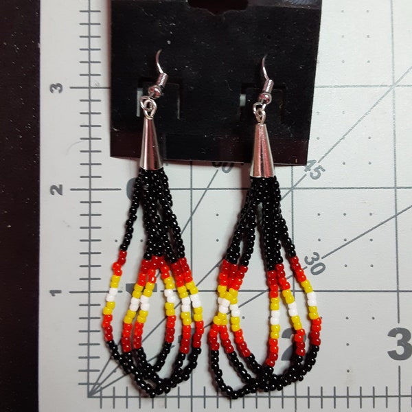 Native American Style Loop Dangle Earrings