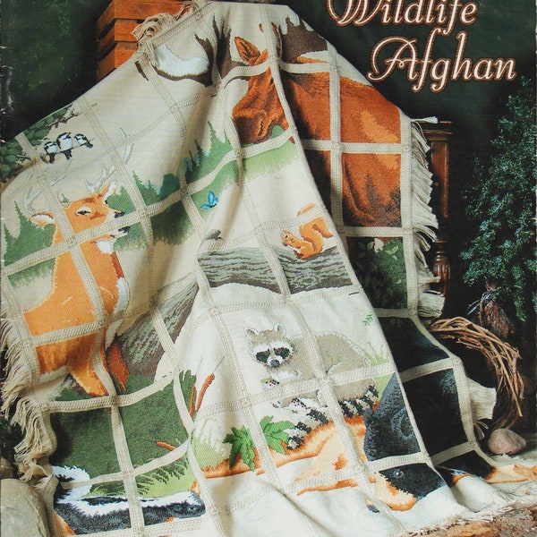 Wildlife Afghan BK386 by Stoney Creek cross stitch pattern