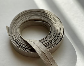 Linen bias tape / Natural bias tape / Bias binding / Double fold bias tape / Linen binding / Double fold binding