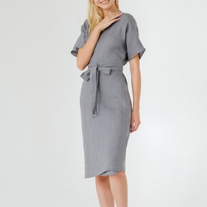 Linen wrap dress / Maternity linen dress / Summer dress / Kimono dress / Linen wrap dress TUCANA