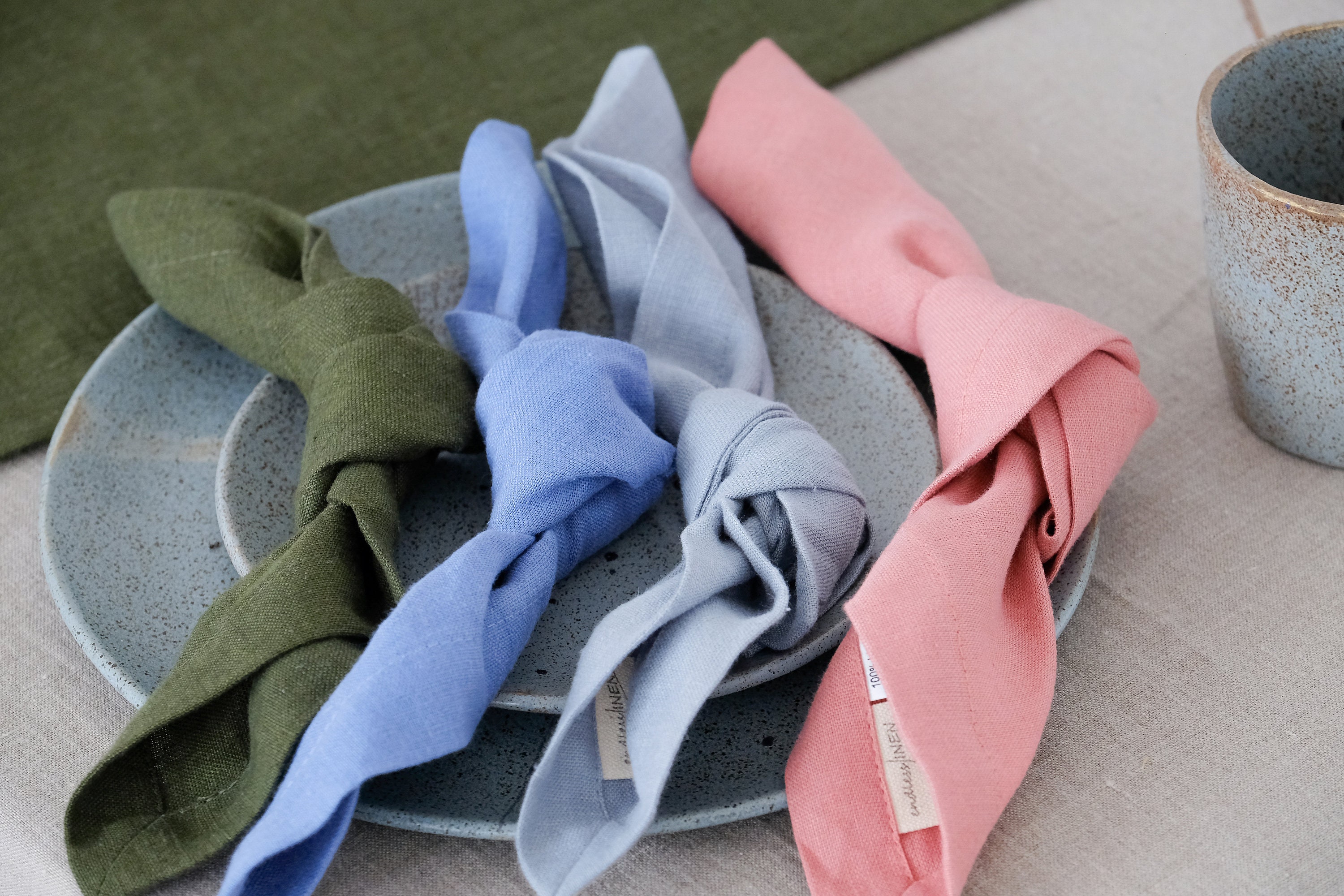 LINEN Napkins / Stonewashed, Softened LINEN Napkins / WEDDING Napkins