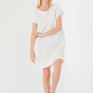 Linen nightie/ 100% Linen sleepwear/ Natural linen dress/ Linen nightwear/ Linen tunic/ Linen summer dress/ Linen dress CARINA