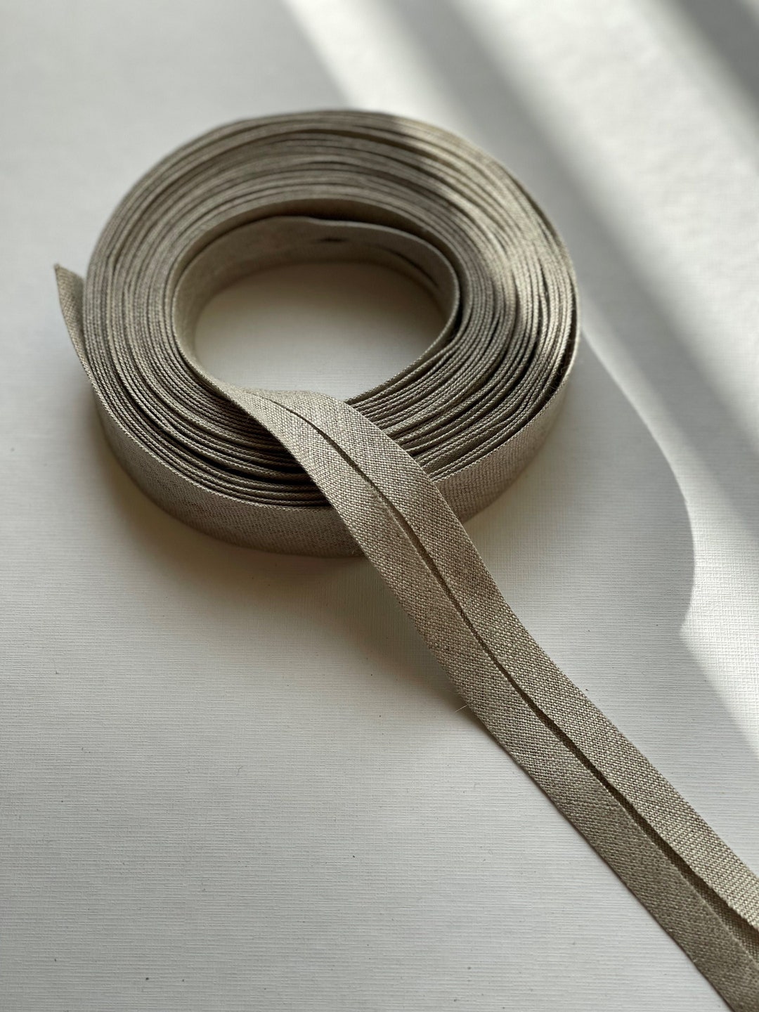 Linen Rivet Binding Natural Linen Bias Tape: 20mm Double Fold Binding - Etsy