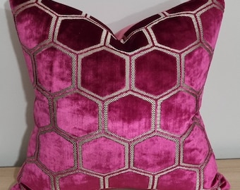 Designers Guild Manipur Fuchsia fabric Cushion Cover 45x45 cm