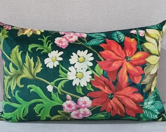 Designers Guild Eleonora Velours Viridian Fabric Cushion Cover