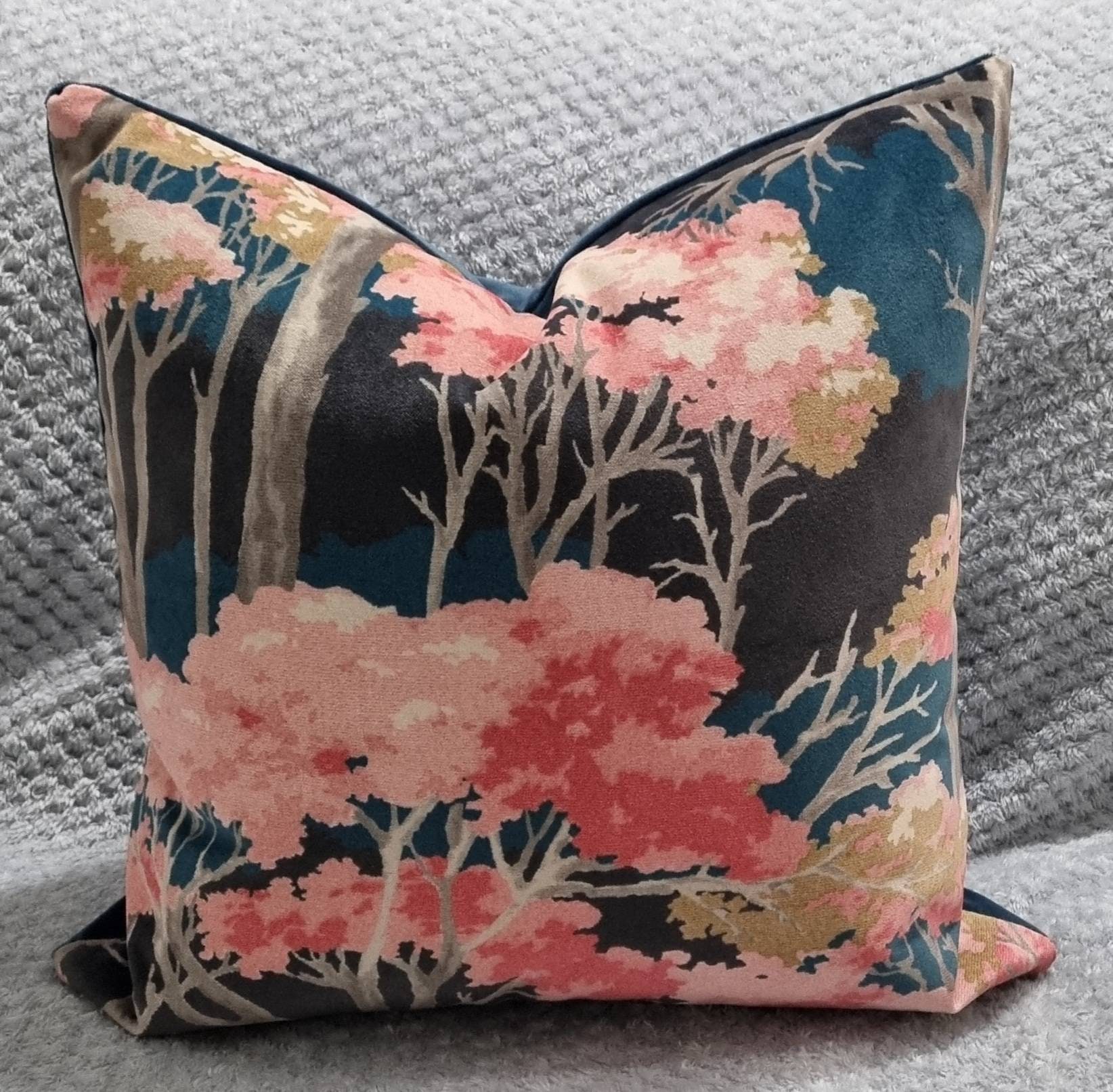 Linwood Omega Prints Arboreal Cerise Cushion Cover 45x45 cm