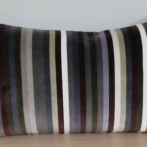 Christian Lacroix dla Designers Guild Tkanina Arc En Ciel Graphite i poszewka na poduszkę Omega Velvet 35 x 55 cm