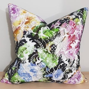 Designers Guild Christian Lacroix Dream Velvet Jais Fabric Cushion Cover 45x45 cm