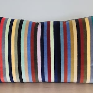 Christian Lacroix dla Designers Guild Tkanina Arc En Ciel Prisme i poszewka na poduszkę Omega Velvet 35 x 55 cm