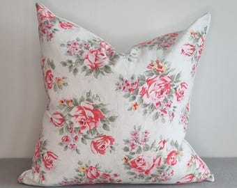 キャスキッドソン イングリッシュローズ ファブリック クッション