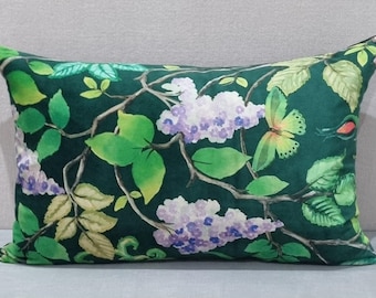 Designers Guild Eleonora Velours Viridian Fabric Cushion Cover
