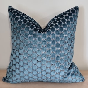 Romo Black Edition Orosi Viridian & Omega Velvet Cushion Cover 43x43 cm