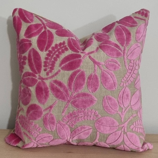 Designers Guild Calaggio Peony & Omega Velvet Cushion Cover 45x45 cm