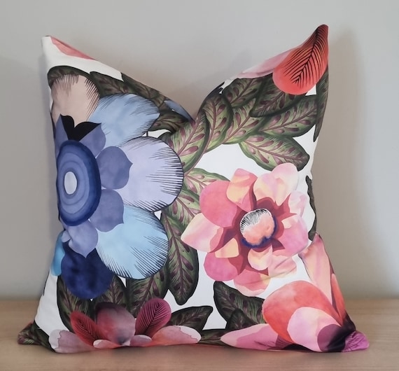 Designers Guild Christian Lacroix Vallarta Flamingo Fabric Omega Velvet Cushion Cover 50x50 Cm Etsy