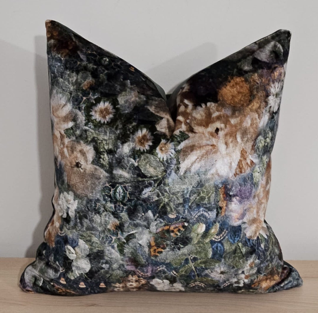 GP & J Baker Royal Garden Quartz and Omega Velvet Cushion Etsy