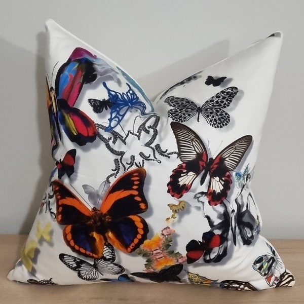 Designers Guild Christian Lacroix Butterfly Parade Housse de Coussin Opalin 50x50 cm
