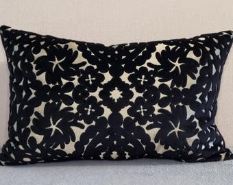 Christian Lacroix for Designers Guild Paseo Doble Jais fabric Velvet Cushion Cover 35x55 cm