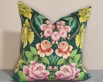 デザイナーズギルド フローラル ピローカバー：ボヘミアン リネン