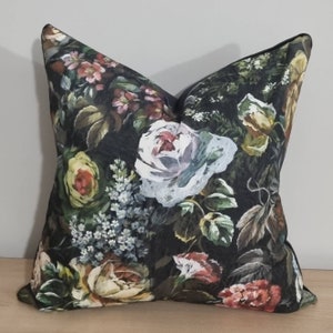 Designers Guild Mansur Granite & Omega Velvet Cushion Cover 45x45 cm