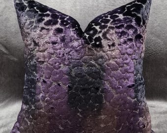 Designers Guild Zannachi Violet & Omega Velvet Cushion Cover 45x45 cm