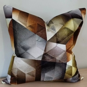 Designers Guild Maurier Ochre & Omega Velvet Cushion Cover 45x45 cm