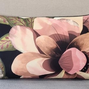 Designers Guild Christian Lacroix Vallarta Peche fabric & Omega Velvet Cushion Cover 30x50 cm