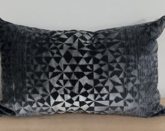 Designers Guild Voysey Graphite Fabric Cushion Cover 35x55 cm