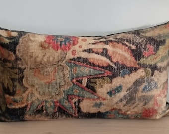 Linwood Odyssey Bizarre Multi & Omega Velvet Cushion Cover 30x50 cm