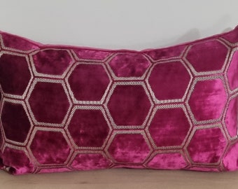 Designers Guild Manipur Fuchsia Fabric Cushion Cover 35x55 cm