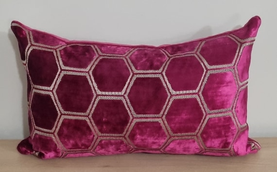 Designers Guild Manipur Fuchsia Fabric Cushion Cover 35x55 Cm