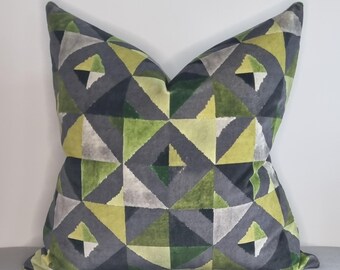 Designers Guild William Yeoward Molino Sage fabric Cushion Cover 58x58 cm