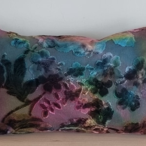 Designers Guild Mathura Kingfisher & Omega Velvet Cushion Cover 30x50 cm