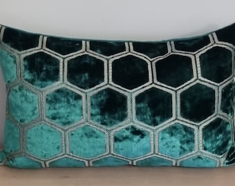 Designers Guild Manipur Azure fabric Cushion Cover 30x50 cm