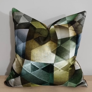 Designers Guild Maurier Emerald & Omega Velvet Cushion Cover 45x45 cm