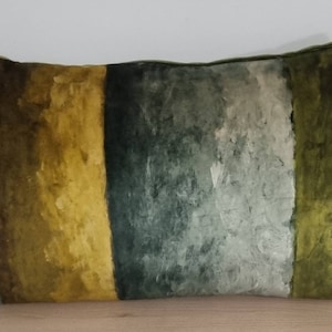 Designers Guild Rayure Chinoise Alchemilla & Omega Samt Kissenbezug 35 x 55 cm