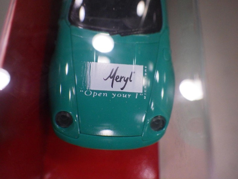 Germany Herpa Turquoise Porsche 911 Carrera Coupe 993 Meryl Sponsor 1:87 NIB