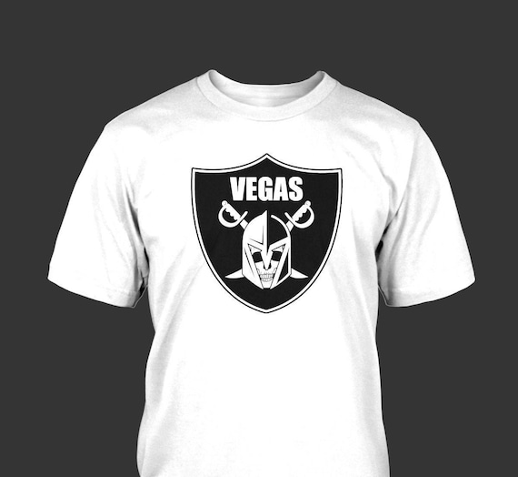Golden Knights Raiders Skull Dual Logo Las Vegas MENS T Shirt 