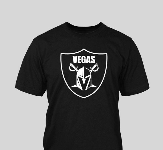 Golden Knights Raiders Dual Logo Las Vegas Mens T Shirt 