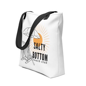 Sacola de praia Salty Bottom Beach Club, bolsa de praia