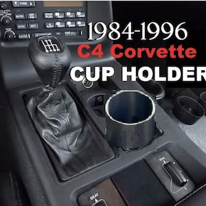 C4 CORVETTE Large Cup Holder Adapter 1984-1996 , Proudly Made in the USA