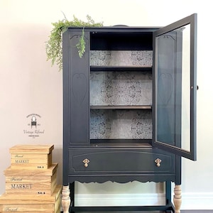 Antique china store cabinet 1940s