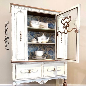 SOLD - 1920s Antique China Cabinet