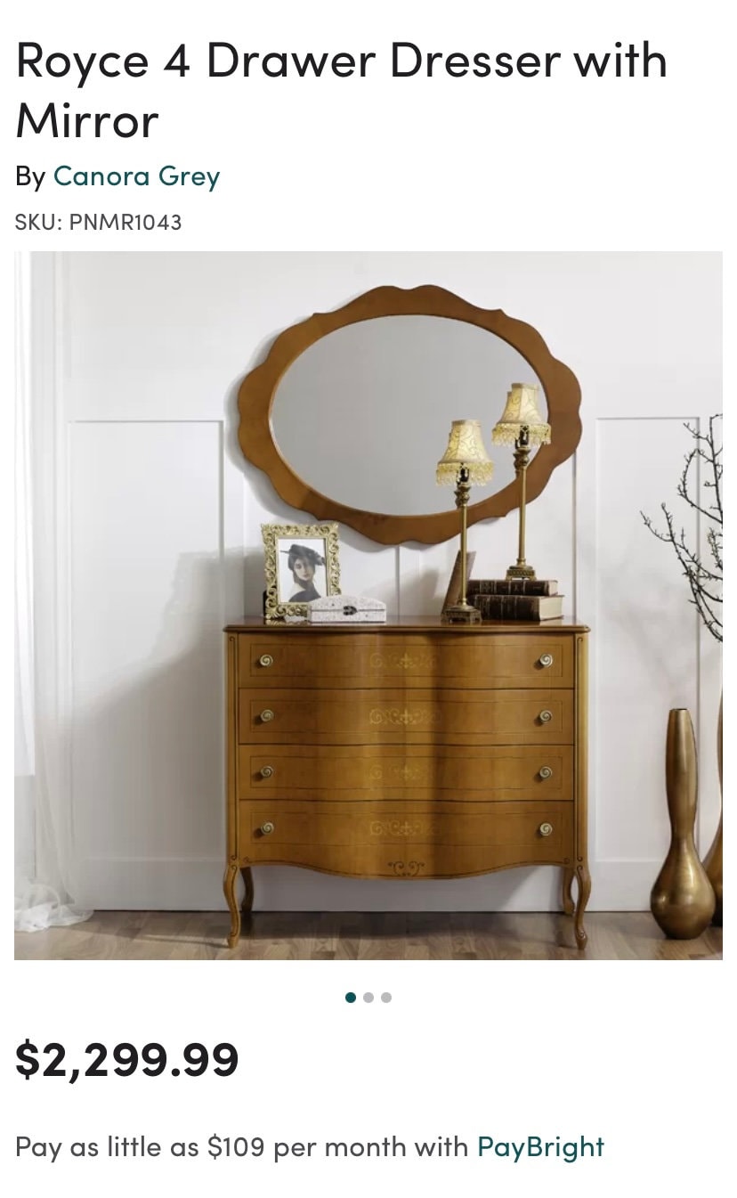 canora grey dresser Carissa Gray Dresser main image 0