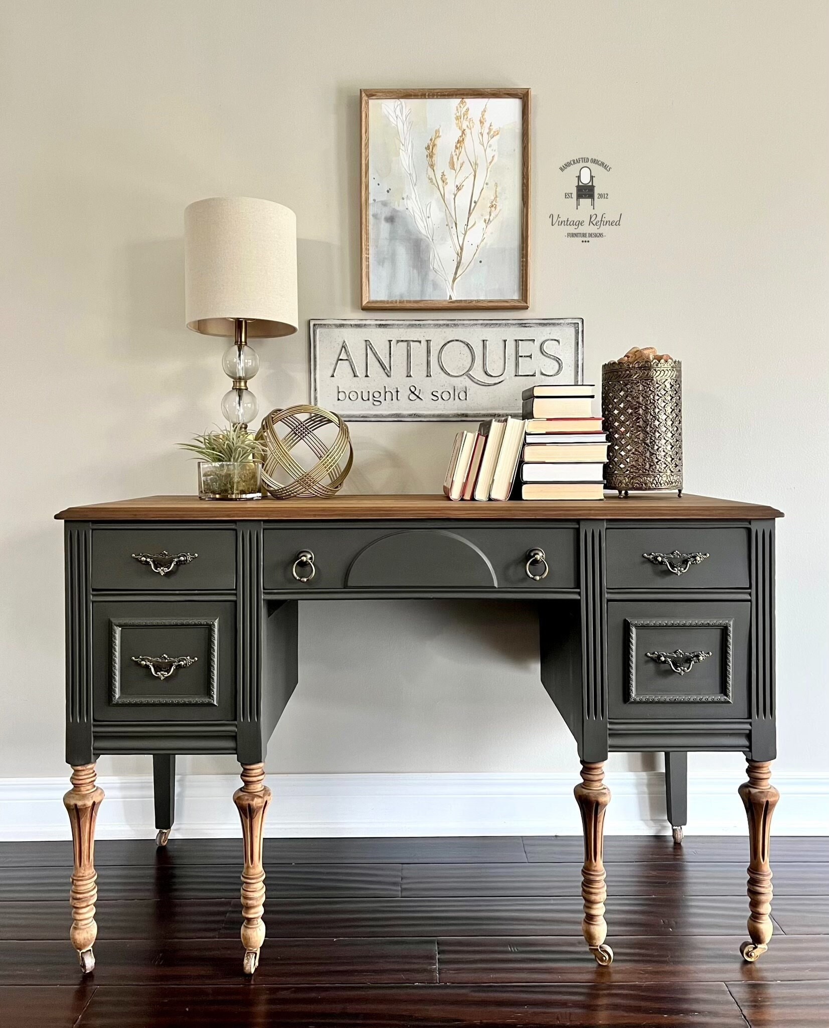 SOLD - Antique Desk/vanity - Etsy